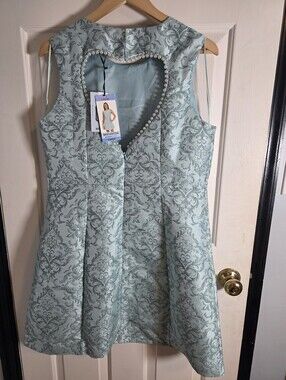 Netflix Bridgerton Women's Cutout Heart Mini Dress Size Large